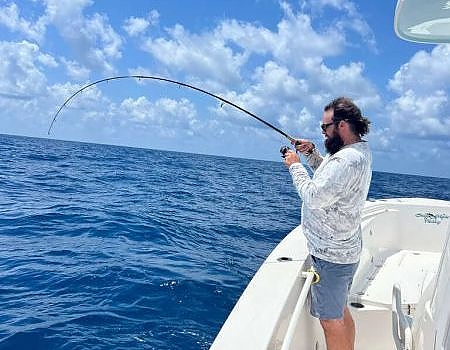  Casting off the side of the boat